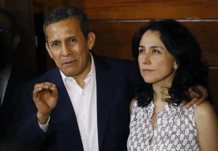 Ollanta Humala y su esposa Nadine Herdia, fueron liberados el 30 de abril. FOTO/AP