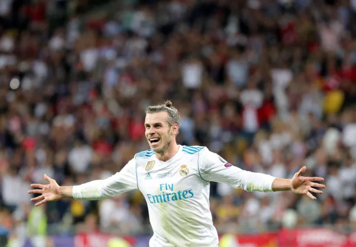 Bale celebra. Fue autor de dos de los tres goles del Real Madrid / EFE