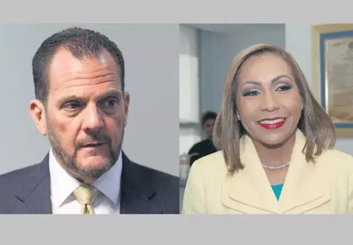  Federico Humbert, contralor general  de la República de Panamá. / Yanibel  Ábrego, presidenta de la Asamblea Nacional de Diputados.