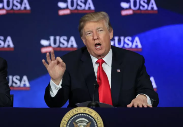 Donald Trump, desde el inicio de su gobierno ha tomado decisiones drásticas. FOTO/AP