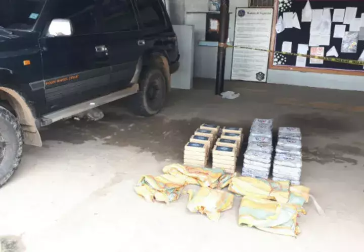Droga incautada por las autoridades veragüenses. Foto/Melquiades Vásquez 