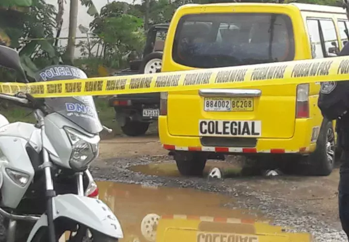 El menor fue arrollado por un busito colegial. Foto/Melquiadez Vásquez