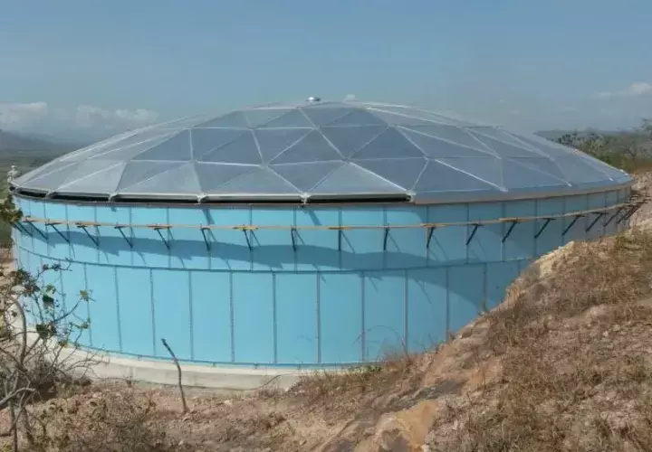 La inversión que se hizo para este tanque de reserva de agua es de 18 millones de dólares, pero no se han visto los resultados. Archivo