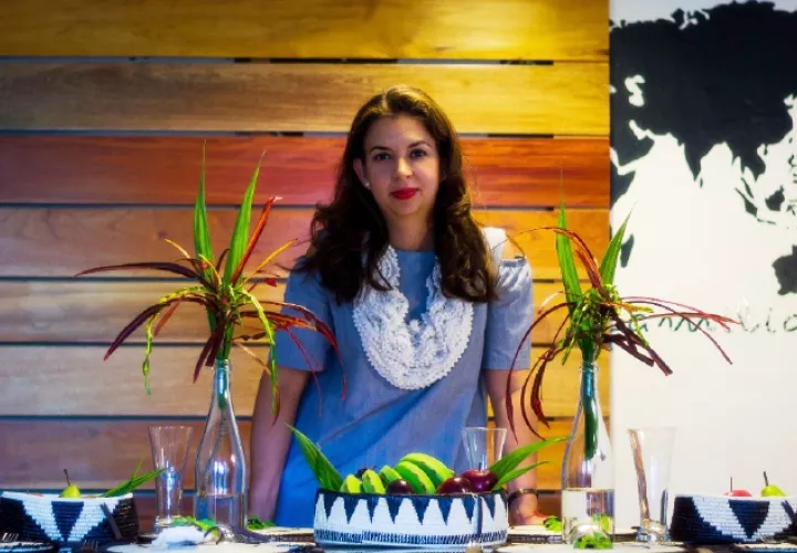 Fernanda Quirós, la diseñadora de modas. /Foto Héctor Saavedra