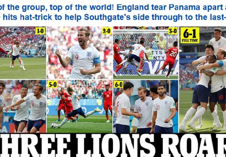 La prensa inglesa resalta el desempeño de su selección. /Foto Cortesía