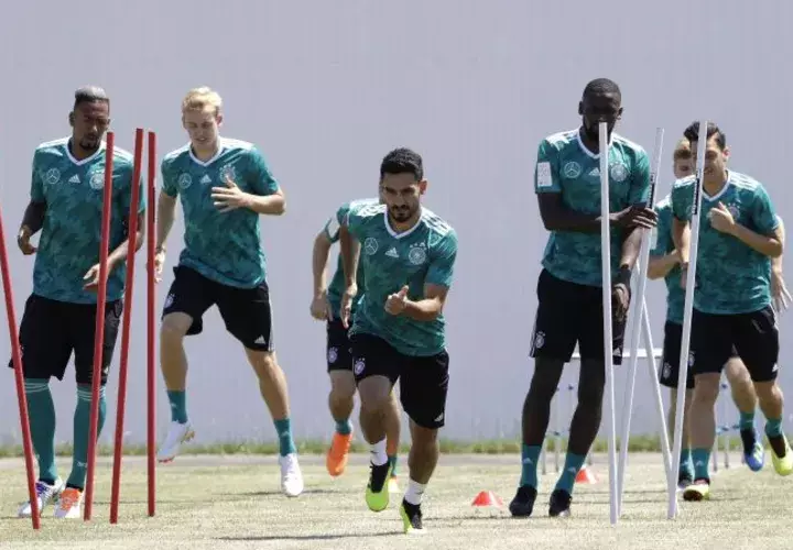 Alemania prepara su próximo partido. Foto AP