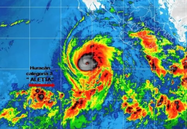 Aletta se encuentra a 700 km de distancia de la costa pacífica de México / Foto: Redes.