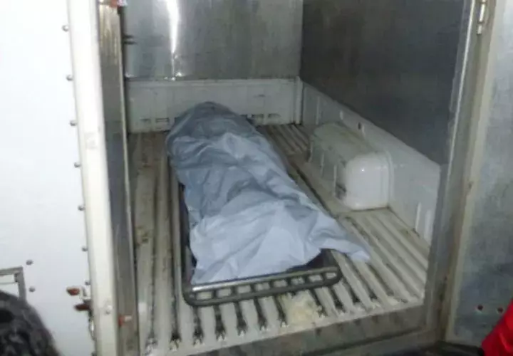 El cuerpo fue llevado a la morgue judicial de David. Foto: Mayra Madrid. 