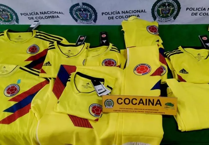 Camiseta de la selección colombiana. Foto EFE
