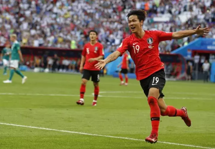 Kim Young-Gwon, autor del segundo gol surcoreano. Foto AP