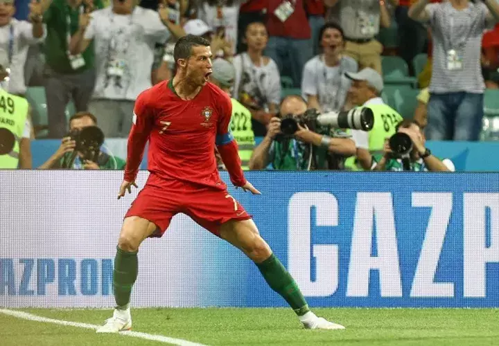 Cristiano anotó tres goles.
