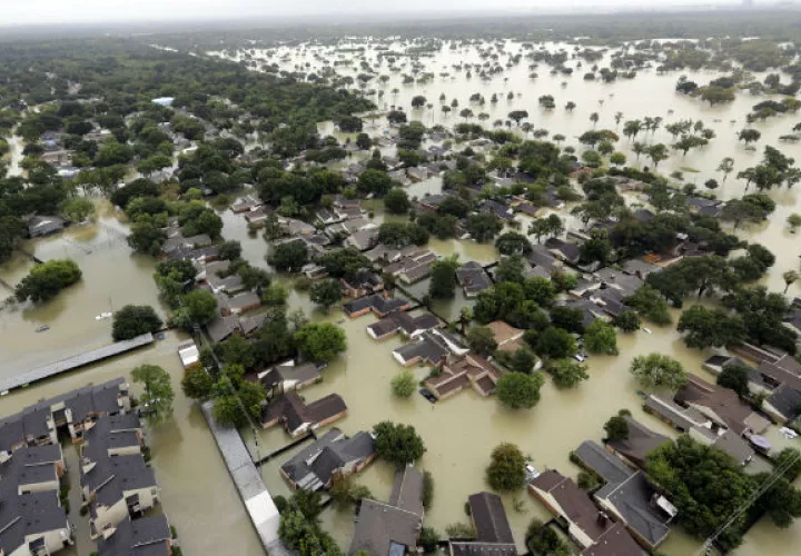 Estragos causados por el huracán Harvey en el 2017. FOTO/AP