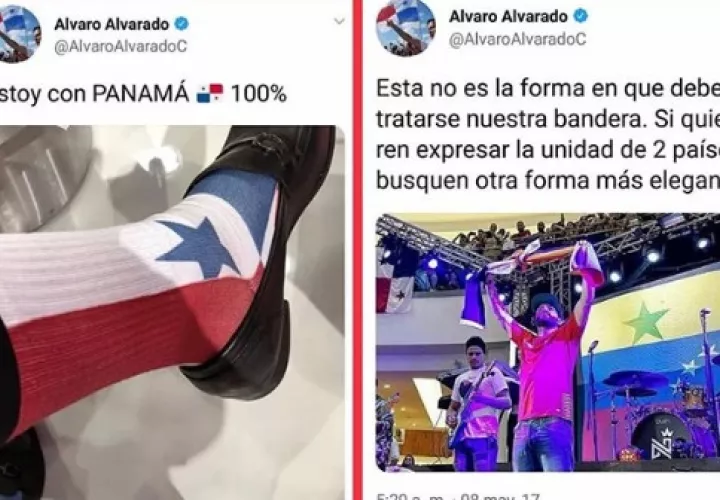 El periodista publicó la imagen de sus medias en sus cuentas. / Foto: Redes sociales.