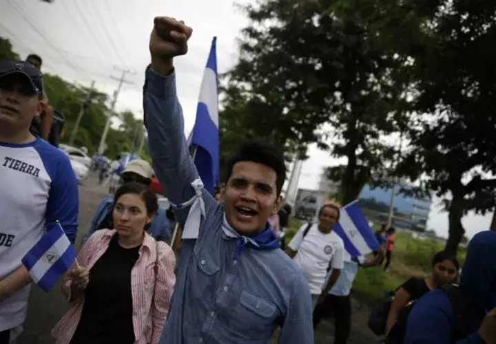 Las protestas estudiantiles se mantienen en territorio nicaragüense. FOTO/EFE