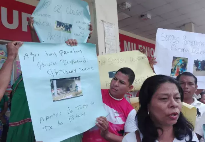 Felicita Ortega, vocera de los precaristas dijo que se mantendrán en vigilia fuera de la finca Las Acacias. Foto/Eric Montenegro