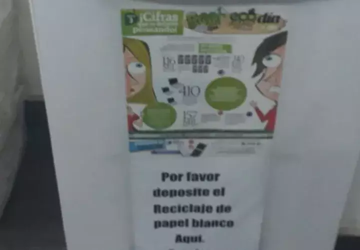 Reciclaje de papel.