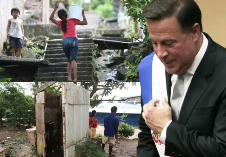 En 2014, Juan Carlos Varela prometió acabar con las letrinas en más de 300 mil hogares y  brindar agua potable al 100%, temas que siguen pendientes. /Foto Archivo 