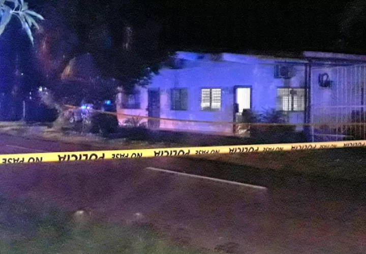 Escena del asesinato de la abogada.