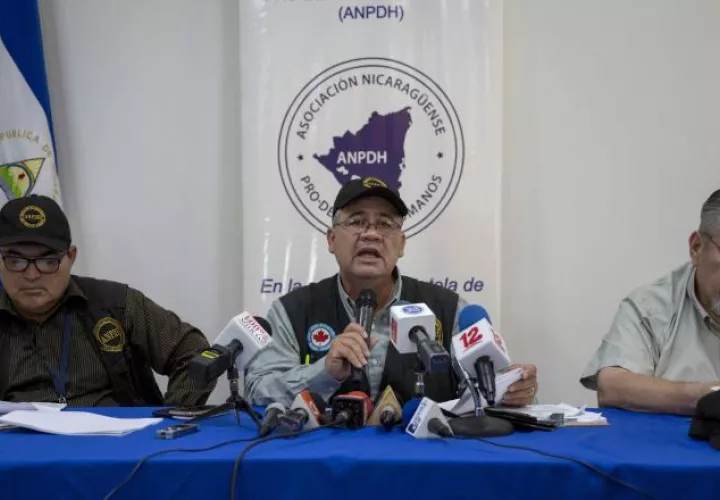 Miembros de la Asociación Nicaragüense Pro Derechos Humanos. EFE