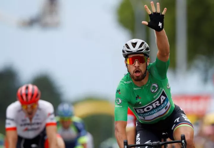 Sagan aprovechó el regreso del "sprint". EFE