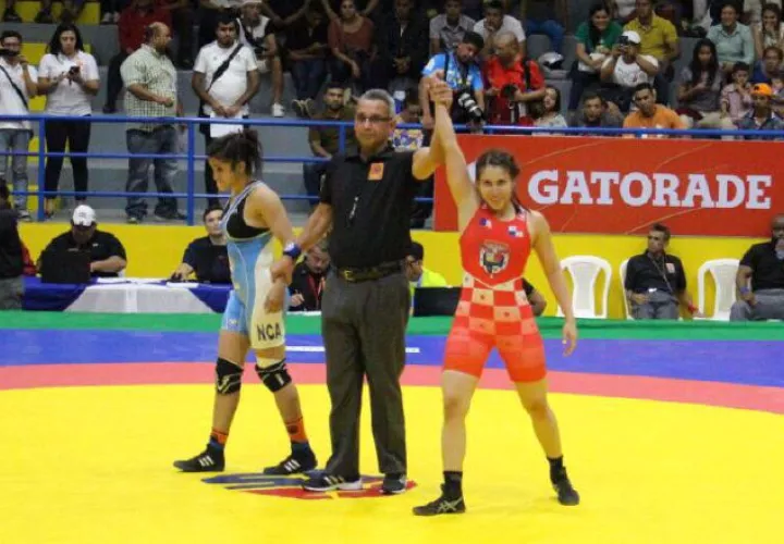 Estefani Aguilera, durante los Juegos Centroamericanos en Nicaragua. /Foto Cop