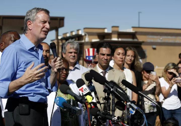 Alcalde de Nueva York, Bill de Blasio. FOTO/AP