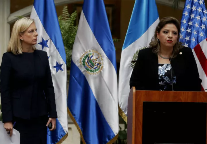 La  secretaria de Seguridad Nacional de Estados Unidos, Kirstjen Nielsen, participó de la reunión. FOTO/EFE