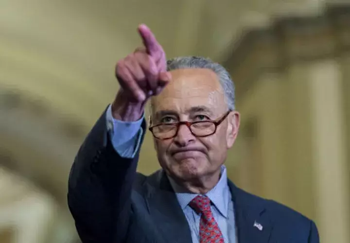 Líder de la minoría demócrata en la Cámara Alta, Chuck Schumer. FOTO/EFE