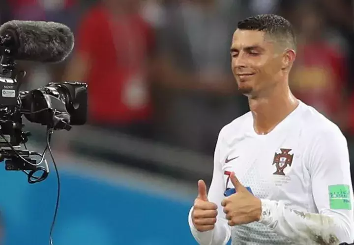 Cristiano Ronaldo con Portugal en el mundial. Foto AP