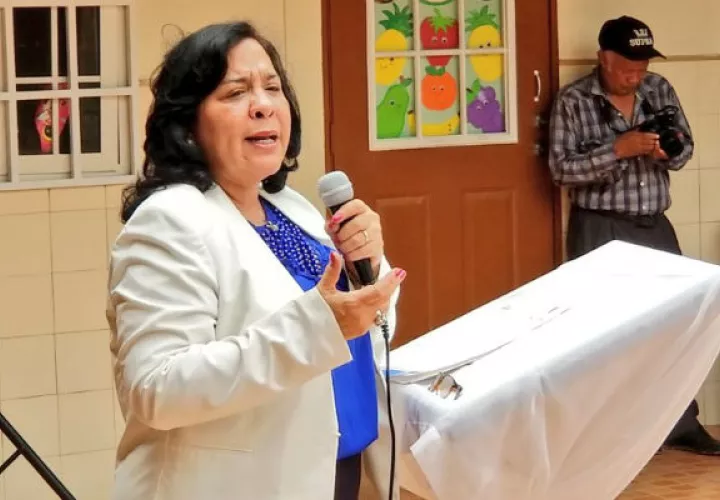 Marcela Paredes de Vásquez, ministra de Educación.