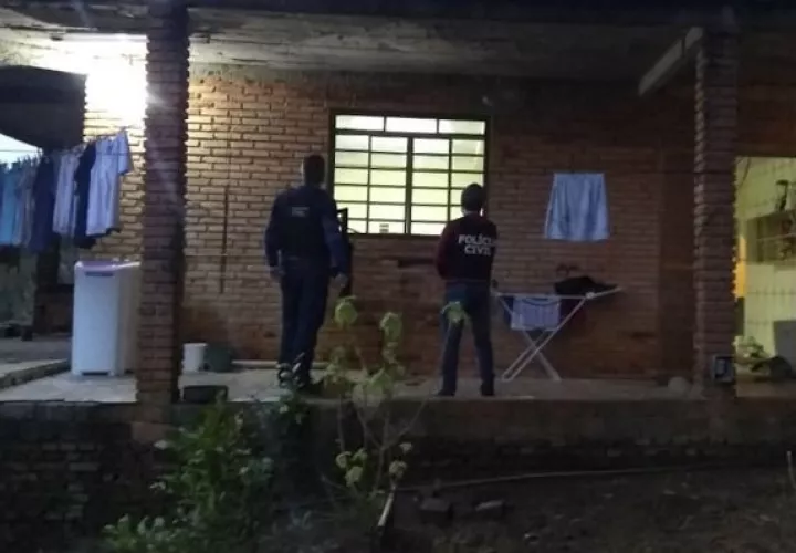 Foto facilitada por la policía brasileña y donde fue rescatada la madre del jugador. Foto AP