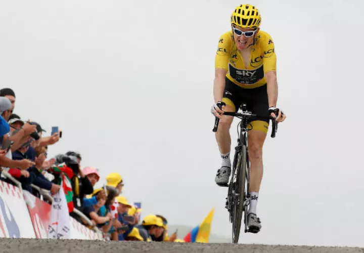 El ciclista británico Geraint Thomas. Foto:EFE
