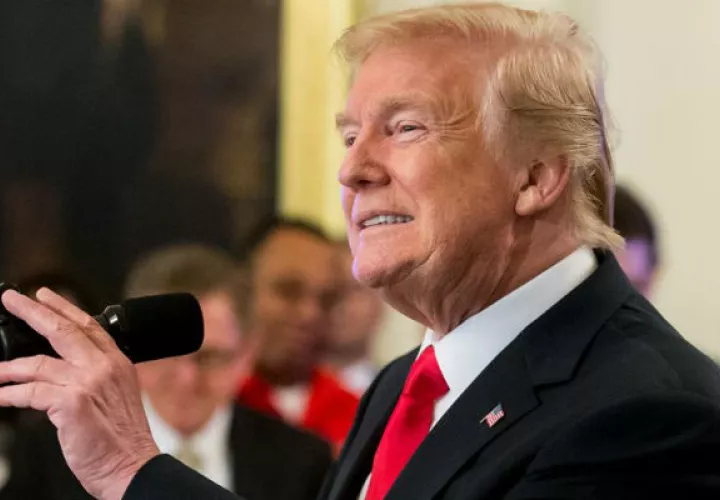 El presidente de los Estados Unidos, Donald Trump, durante un evento. Foto: EFE