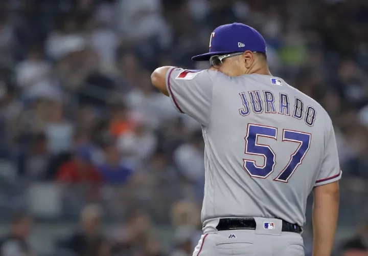 Jurado solo tiene 22 años y debutó esta temporada en las Grandes Ligas, desde la Doble A. AP