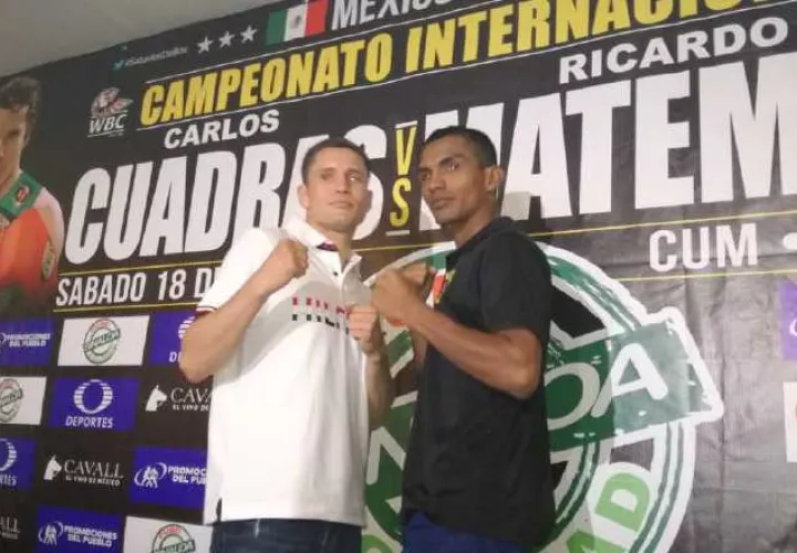 Ambos boxeadores prometen la victoria. /Foto Cortesía