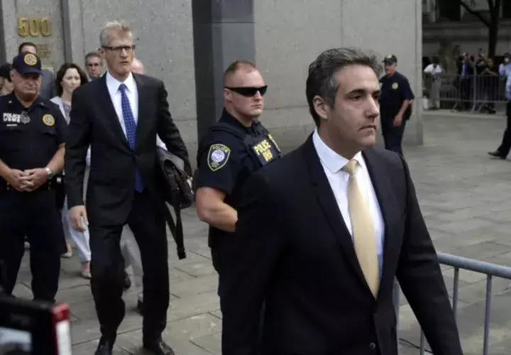 Michael Cohen, exabogado de Trump, sale de una audiencia. EFE