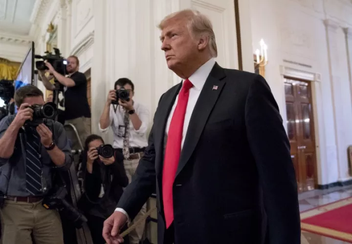 El presidente Donald Trump había evitado pronunciarse sobre el caso de Michael Cohen y  Paul Manafort. FOTO/AP