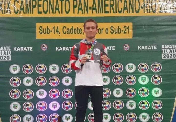 Héctor Cención ya sabe lo que es ganar en un Campeonato Panamericano de Karate Sub-21. /Foto Cortesía