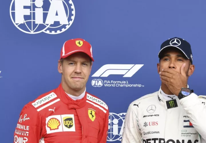 Vettel y Hamilton, finalizada las pruebas de clasificación. /Foto AP