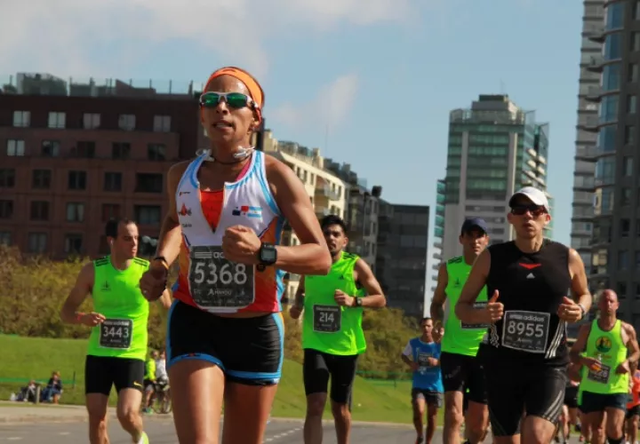 Graciela "Xhela" Arosemena ha participado en dos oportunidades en la Maratón de Buenos Aires, Argentina. /Foto Cortesía