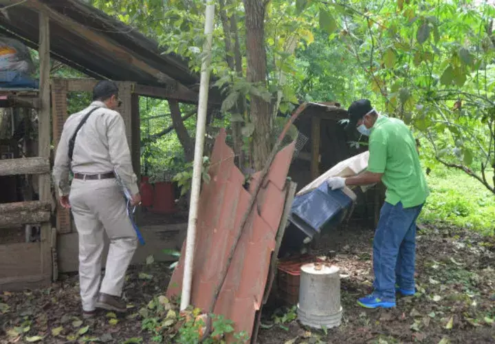 Se inspeccionan las viviendas. Foto: Thays Domínguez. 