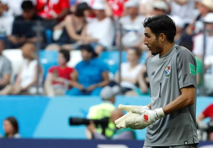 Jaime Penedo durante un partido mundialista. Foto AP