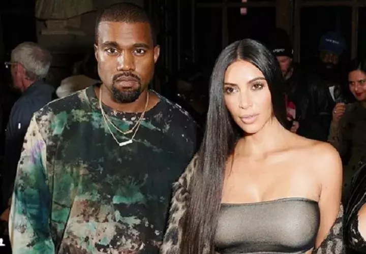 Kanye West y Kim Kardashian.