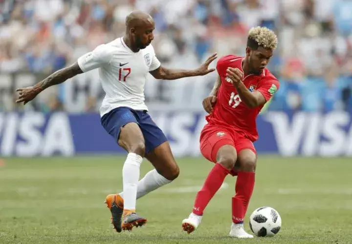 Ricardo Avila en el partido que Panamá jugó contra Inglaterra en el pasado mundial.