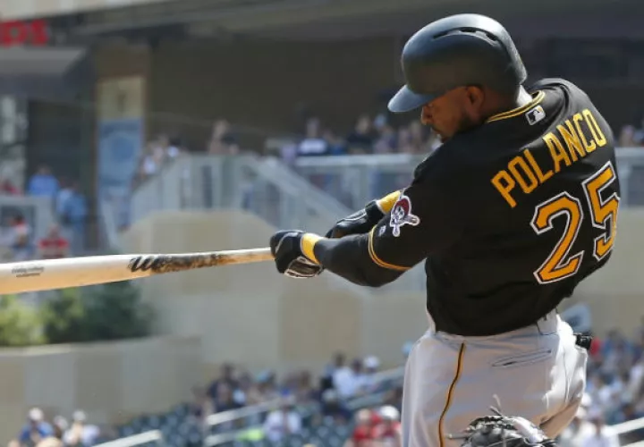 Gregory Polanco conectó su jonrón 20 de la temporada. Foto:AP