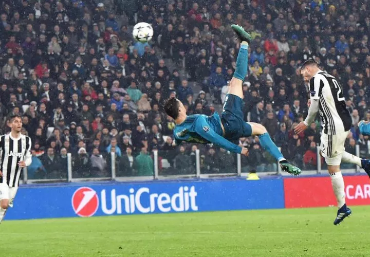 El golde chilena de Cristiano Ronaldo. Foto EFE