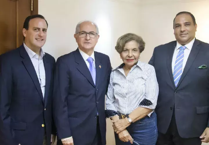 Riccardo Francolini Arosemena junto a Antonio Ledezma