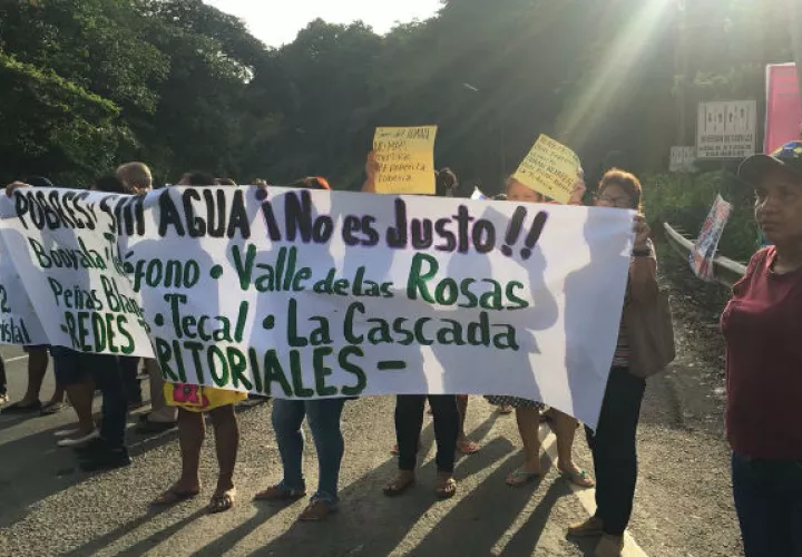 Más de 14 comunidades sin agua en Arraiján. Foto/Cortesía