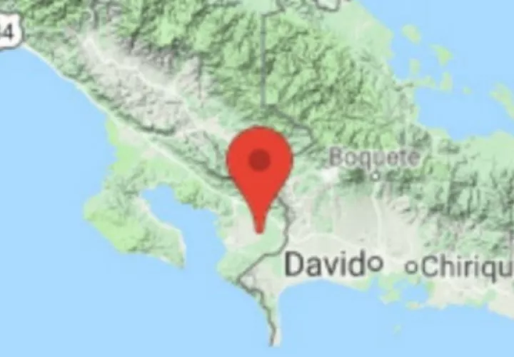 Sismo sacude a la provincia de Chiriquí. Foto/Cortesía