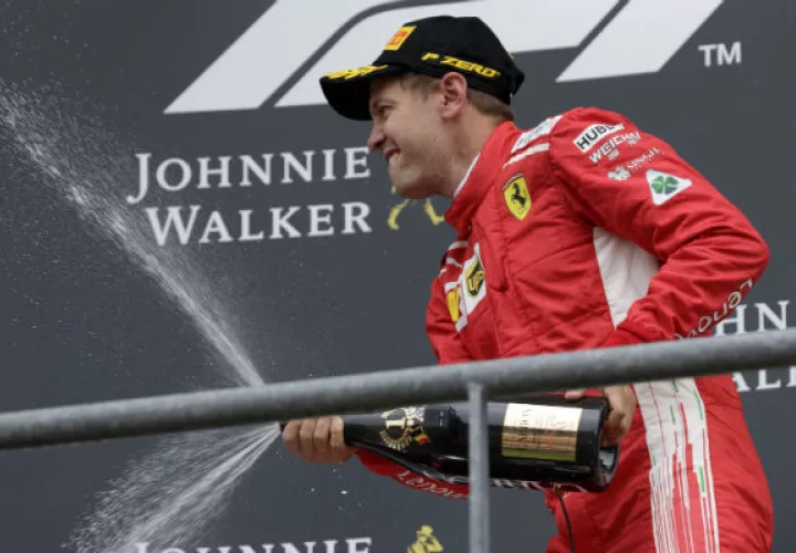 Sebastian Vettel (Ferrari). Foto:AP